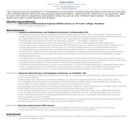 Shahar Cohen CV (EN)