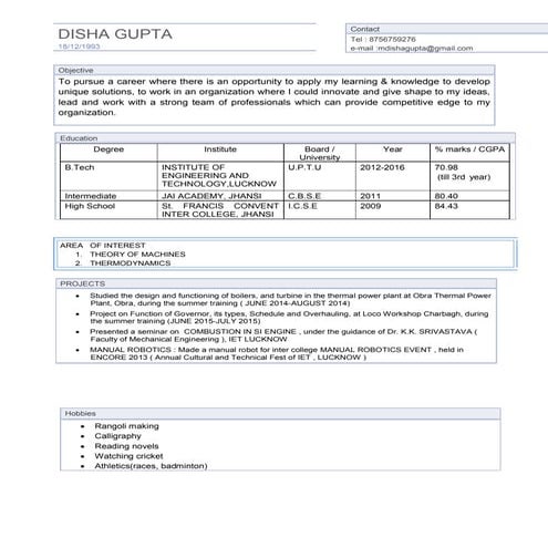DISHA GUPTA CV