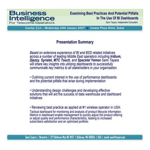 Sami Tayara BI Presentation ATT Jan07B