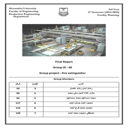Facility Planning for Fire extinguisher
