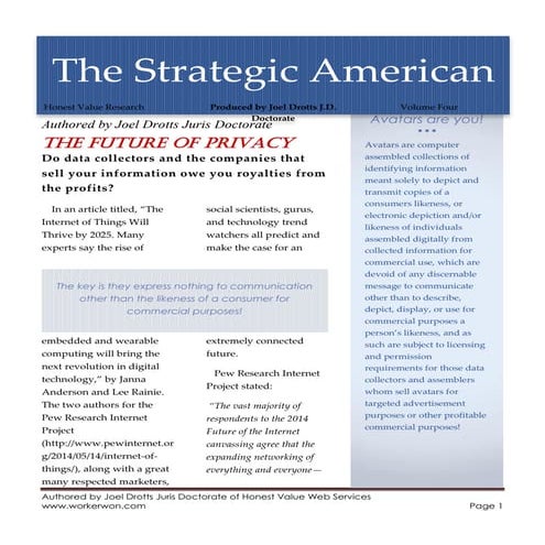 Strategic American Four Data vs Privacy