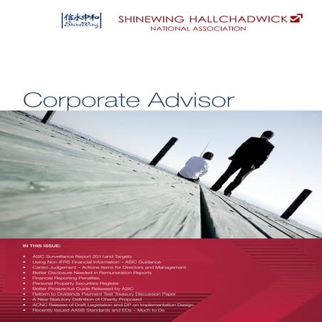 HallChadwick Corporate Newsletter