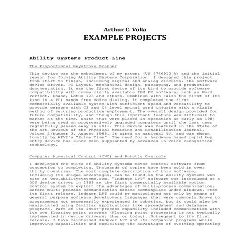 EXAMPLE PROJECTS
