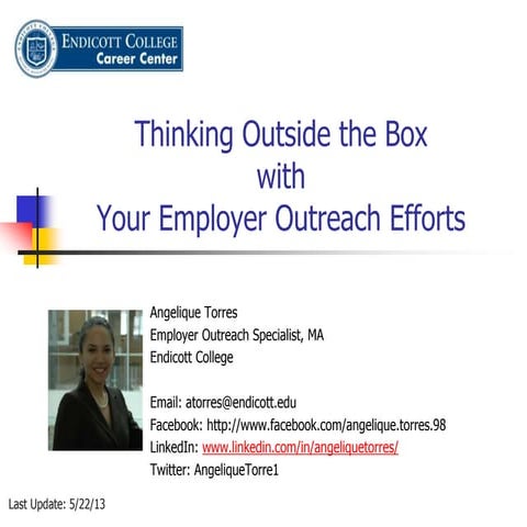Thinking Outside the Box with Your Employer Outreach Efforts
