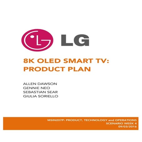Product Plan - LG TV 