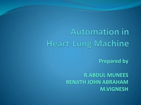 Heart Lung Mechine