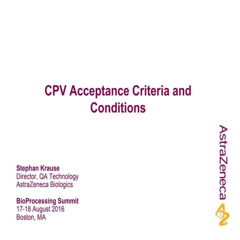 CPV Acceptance Criteria and Conditions SK09Aug16
