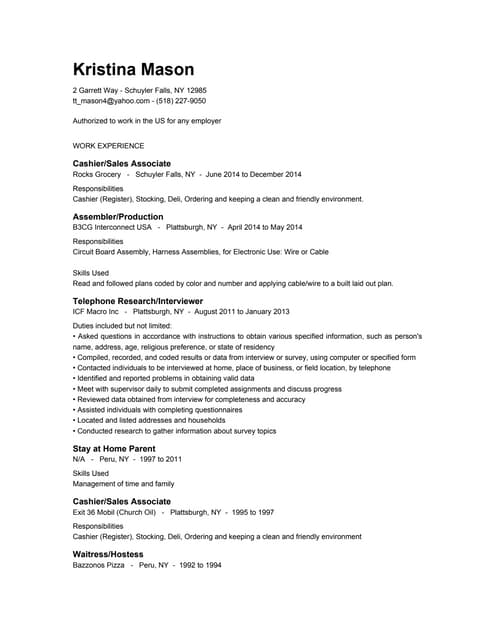 KMMason resume