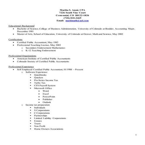 Martha CPA Resume 2015