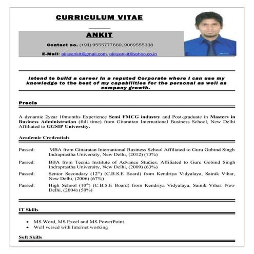 Updated - ANKIT RESUME