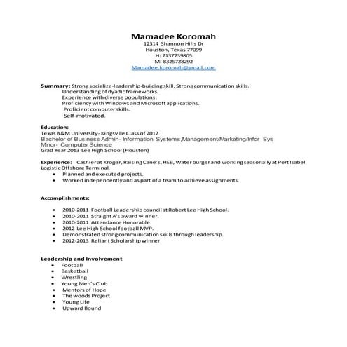 Mamadee Koromah resume-2