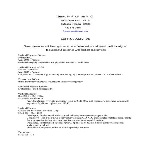 ALAN ALTMAN MASTER CV | PDF