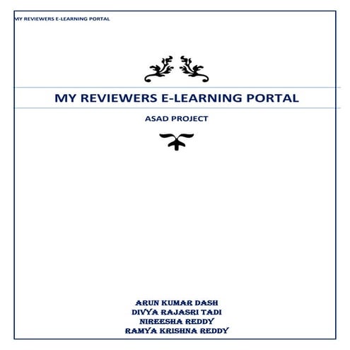 MYREVIEWERS ASAD Project