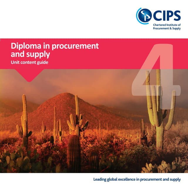 CIPS - Diploma Guide