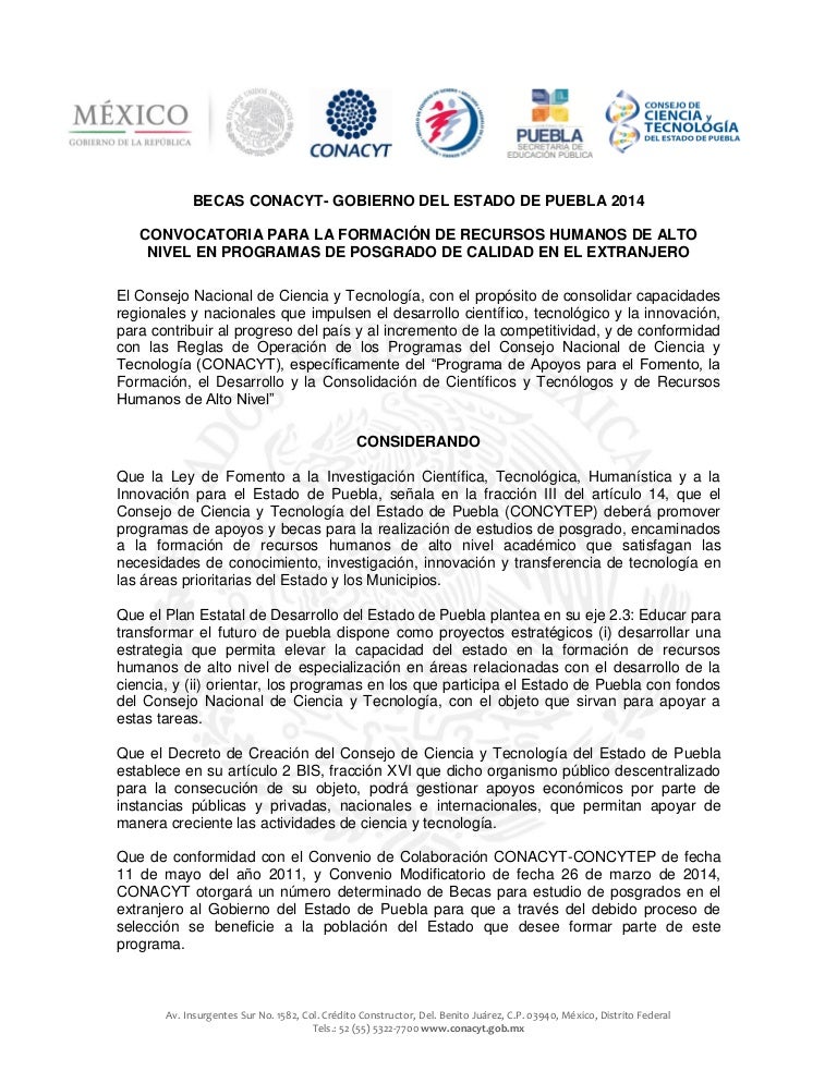 Convocatoria becas conacyt-gob_puebla 2014