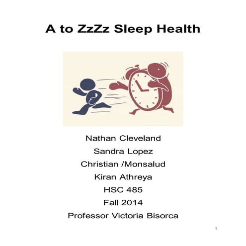 CORRECTED CURRICULUM SLEEP HEALTH HSC 440