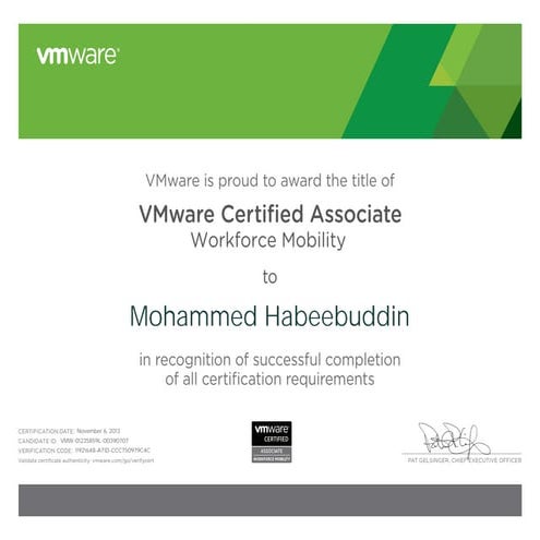 VMware Workforce Mobility