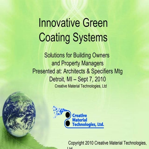 Building Owners + Property Mgrs - Applications Focus 9-7-2010v2