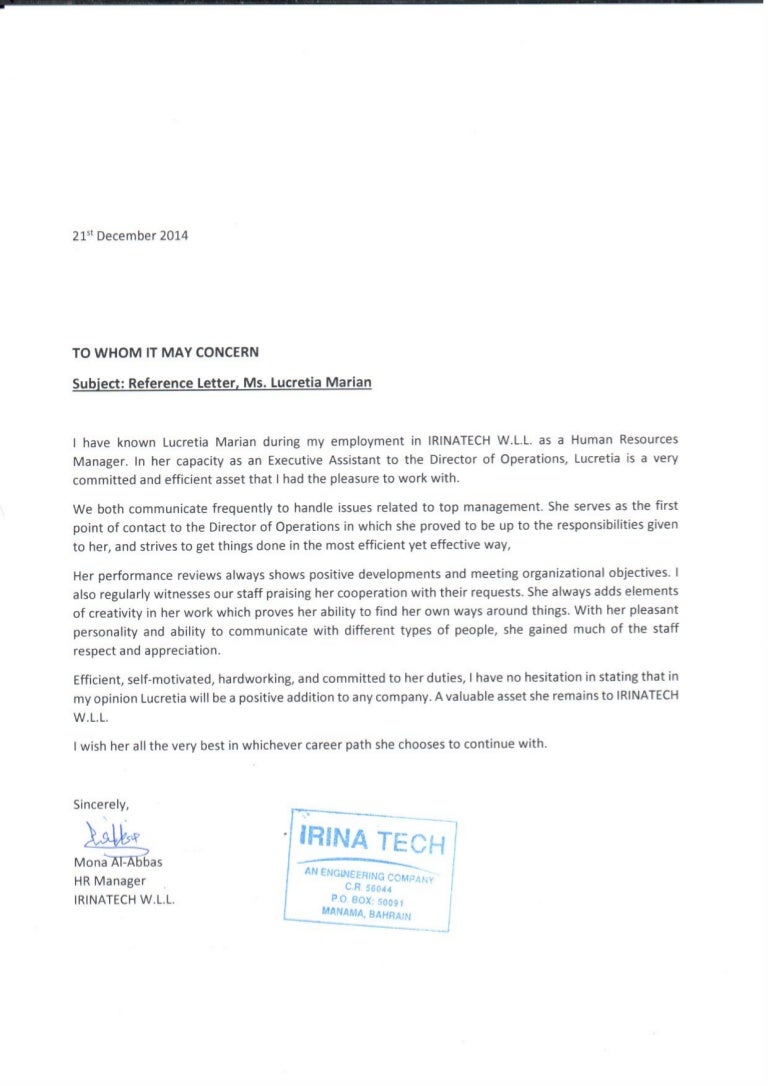 human resources recommendation letter rome fontanacountryinn com human resources letter of recommendation
