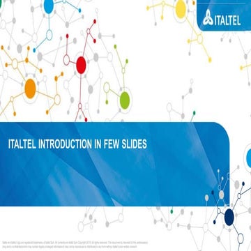 Italtel Introduction presentation