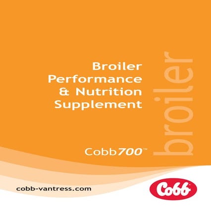 Cobb700 Broiler Performance & Nutrition Supplement
