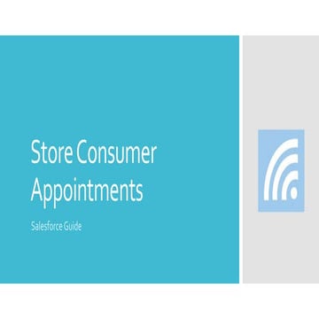 Store Consumer Appointments