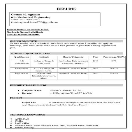 CHETAN_RESUME new 1 | PDF
