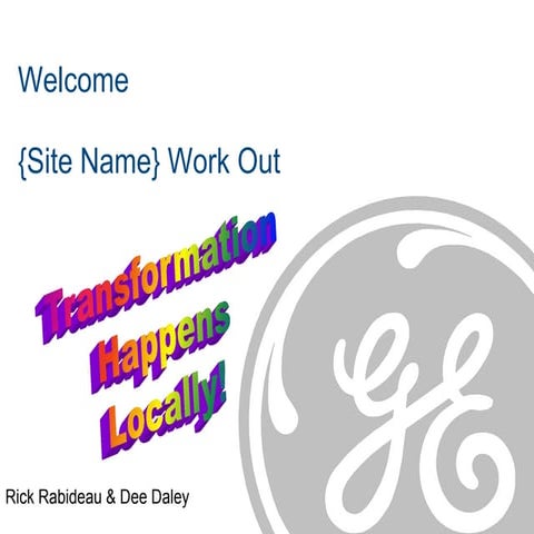 GE Transformation Chanage Management Program