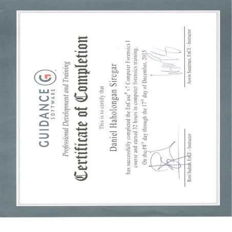 Computer Forensic 1 - Certificate (Size Kecil) | PDF