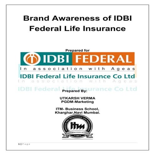 IIp brand awreness of idbi