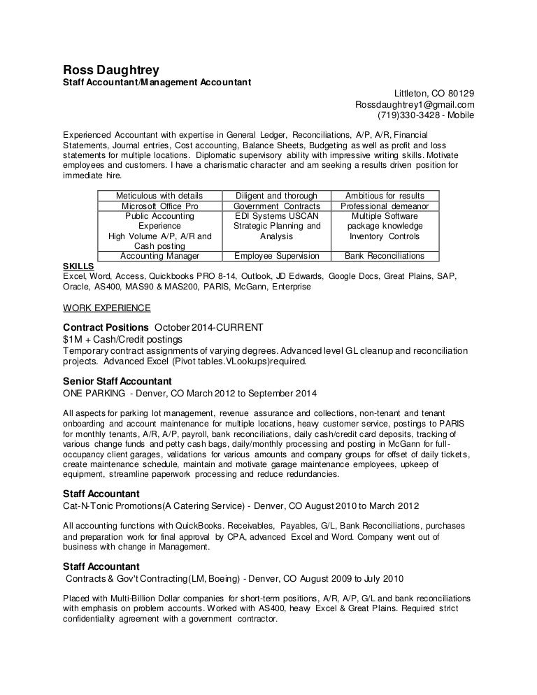 Resumecurrent for Ross Daughtrey