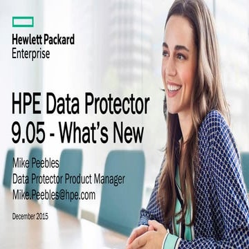 Data Protector 9.07 what is new 