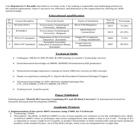 Ronit resume | PDF