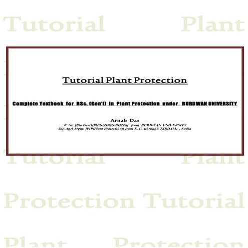 Tutorial Plant Protection coverpage  logo