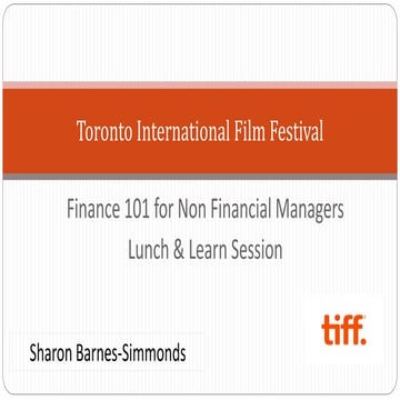 Finance101 for Non FInancial Managers - TIFF -Revised