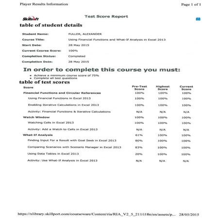 Using Financial Functions and What-If Analysis in Excel 2013
