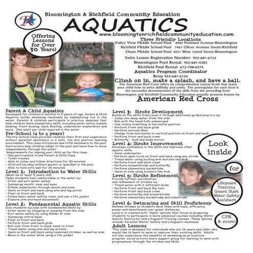 Swim Lesson Program | PPT