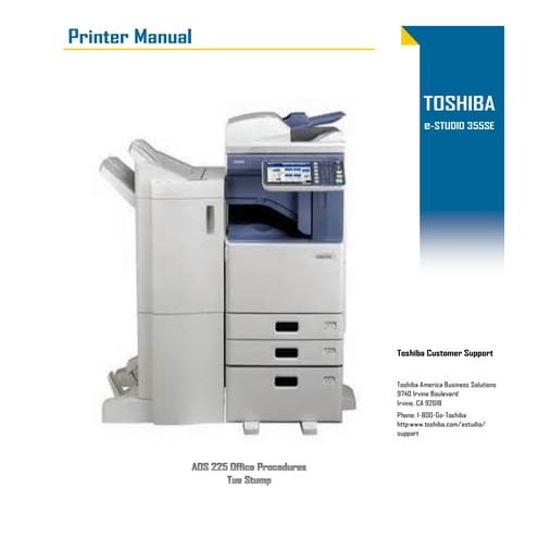 Toshiba printer Project