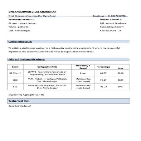 dnyaneshwar_resume