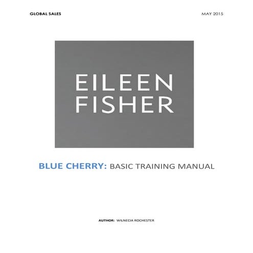 Blue Cherry BASIC TRAINING MANUAL