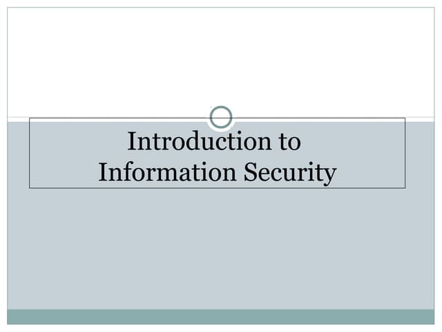 is_1_Introduction to Information Security