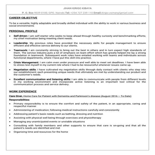 JIHAN KIBAYA RESUME 11.2016