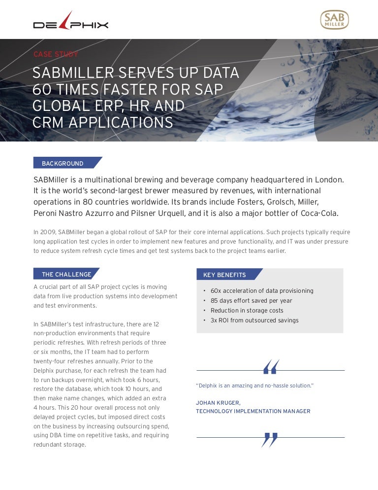 Sabmiller case study answers image