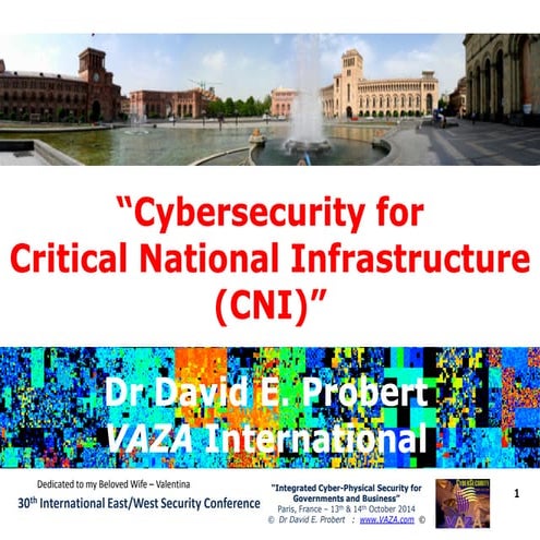 Cybersecurity for Critical National Information Infrastructure
