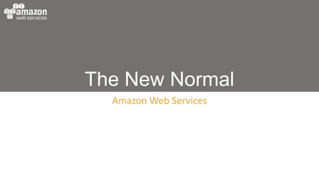 AWS Enterprise First Call Deck
