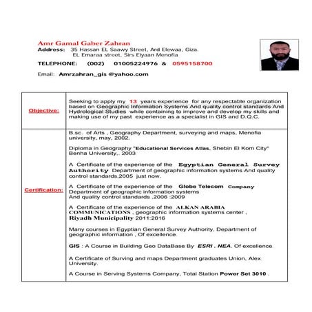 Amr Gamal Zahran-c.v