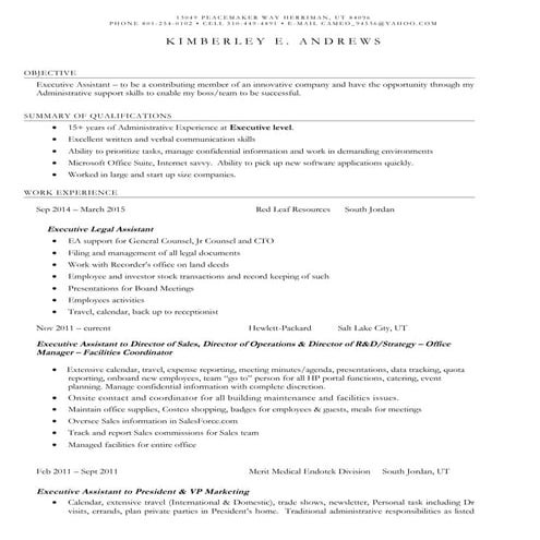Executive Assistant Presentation | PPTX