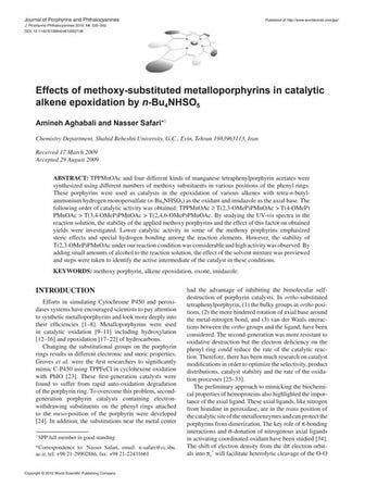 Methoxy porphyrins
