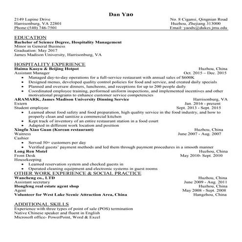 Michelle M resume | DOCX