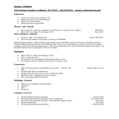 Rotc scholarship resume | DOCX